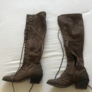 Jeffrey Campbell Joe Lace Up Boot Light Brown 7
